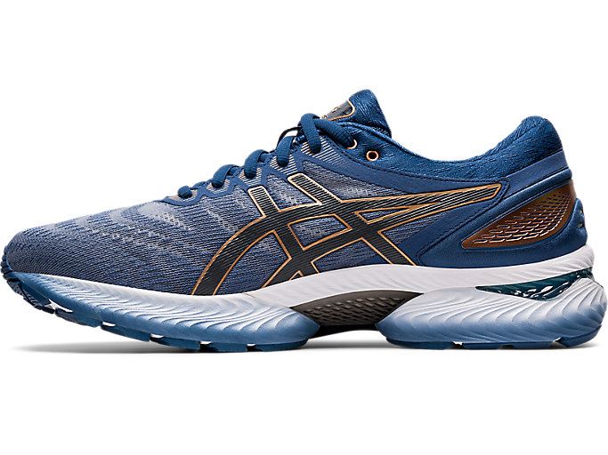 Asics GEL-NIMBUS 22 (2E) Muške Tenisice Tamno Sive | UNAC8197