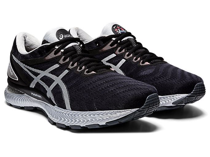 Asics GEL-NIMBUS 22 WM Muške Tenisice Crne Srebrne | GRPE2186