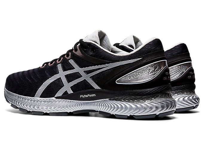 Asics GEL-NIMBUS 22 WM Muške Tenisice Crne Srebrne | GRPE2186