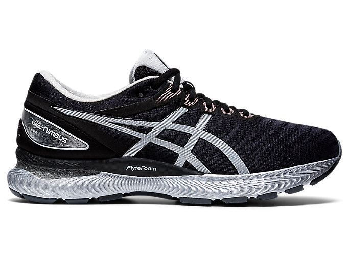 Asics GEL-NIMBUS 22 WM Muške Tenisice Crne Srebrne | GRPE2186