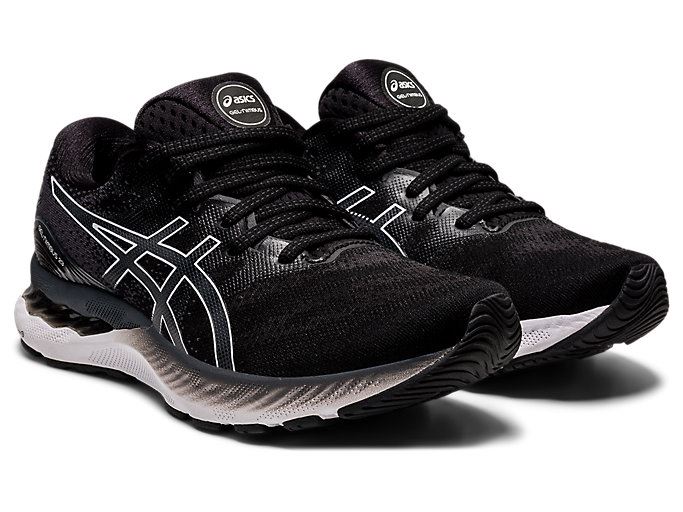 Asics GEL-NIMBUS 23 (D) Ženske Tenisice Crne Bijele | STWS7341