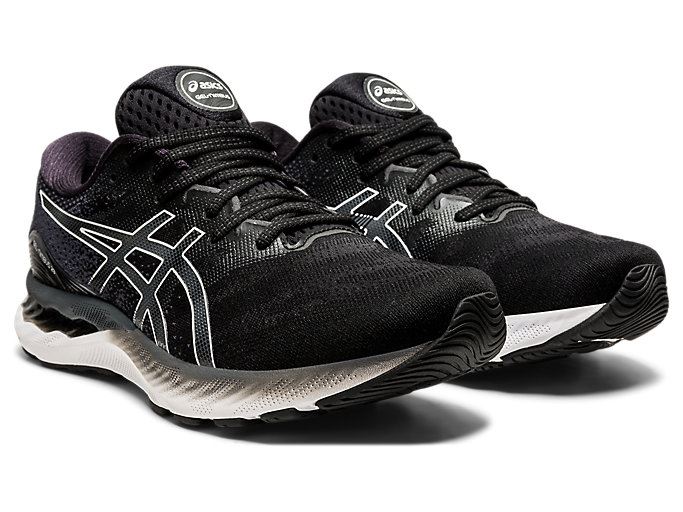 Asics GEL-NIMBUS 23 Muške Tenisice Crne Bijele | KQNB2220