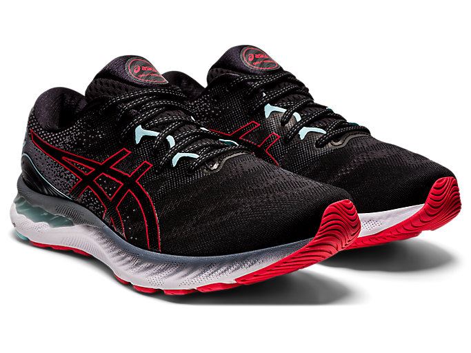 Asics GEL-NIMBUS 23 Muške Tenisice Crne Crvene | TPEA4830