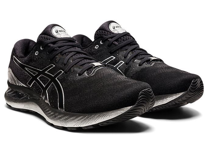 Asics GEL-NIMBUS 23 PLATINUM Muške Tenisice Crne Srebrne | HION8085