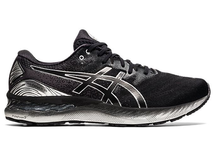 Asics GEL-NIMBUS 23 PLATINUM Muške Tenisice Crne Srebrne | HION8085