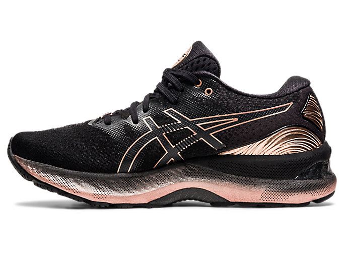 Asics GEL-NIMBUS 23 PLATINUM Ženske Tenisice Crne Roze Zlatne | TUZC7158