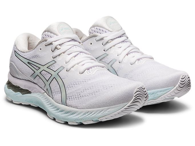 Asics GEL-NIMBUS 23 Ženske Tenisice Bijele Srebrne | JIQL7288