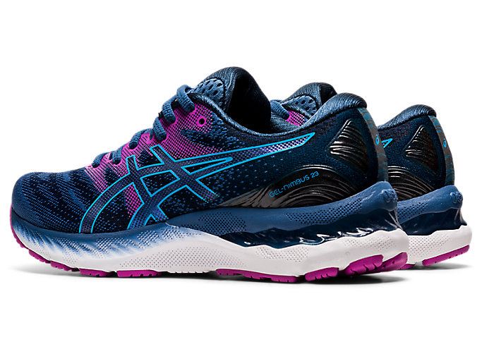 Asics GEL-NIMBUS 23 Ženske Tenisice Tamno Sive Svijetlo Tirkizne | SEZE4273