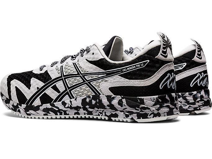 Asics GEL-NOOSA TRI 12 Muške Tenisice Crne Bijele | ARUB6485