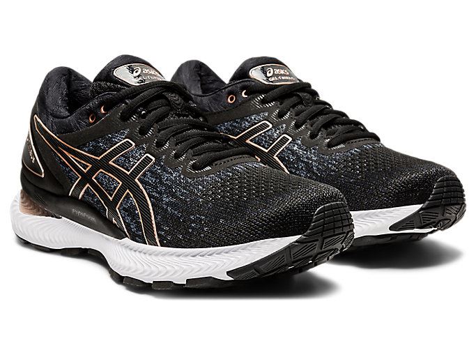 Asics GEL-Nimbus 22 Knit Ženske Tenisice Crne Crne | WIAP8045