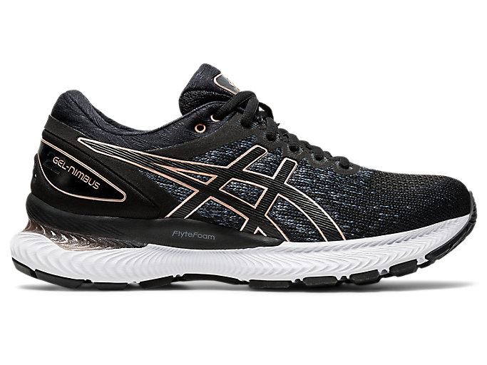 Asics GEL-Nimbus 22 Knit Ženske Tenisice Crne Crne | WIAP8045