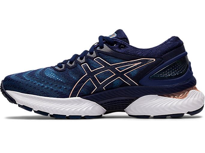 Asics GEL-Nimbus 22 Ženske Tenisice Sive Tamnoplave | FUER3281