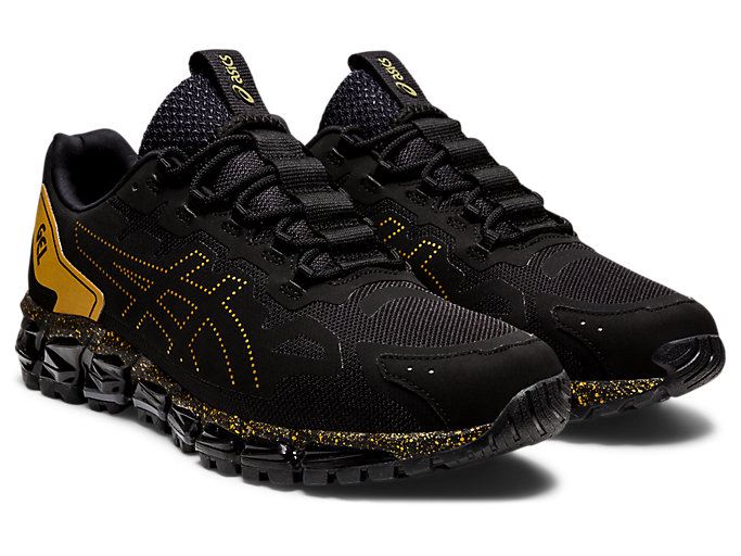 Asics GEL-QUANTUM 360 6 Muške Tenisice Crne Zlatne | XOYQ6869