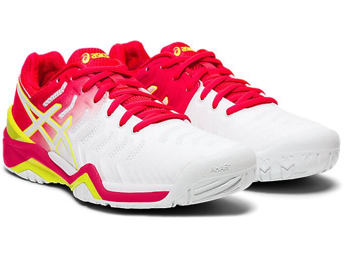 Asics GEL-RESOLUTION 7 Ženske Tenisice Bijele Roze | JJBP9213