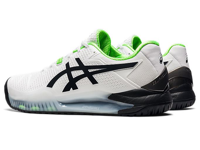 Asics GEL-RESOLUTION 8 (2E) Muške Tenisice Bijele Zelene | MVBJ1036