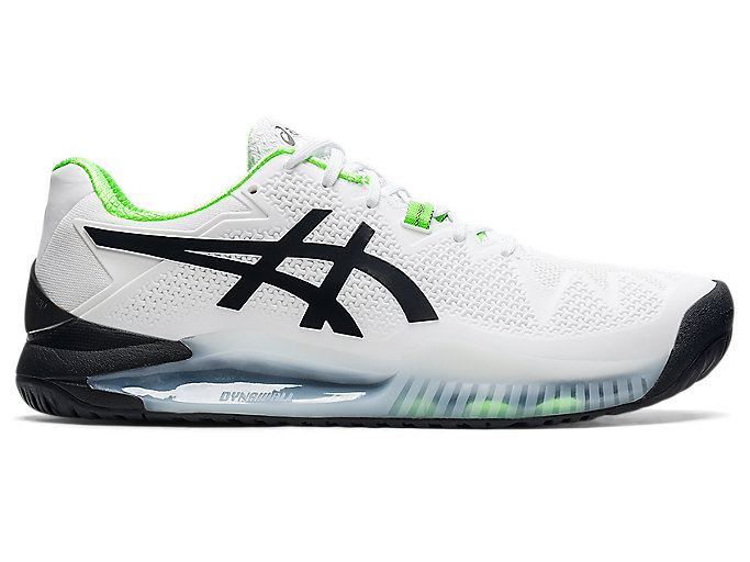 Asics GEL-RESOLUTION 8 (2E) Muške Tenisice Bijele Zelene | MVBJ1036