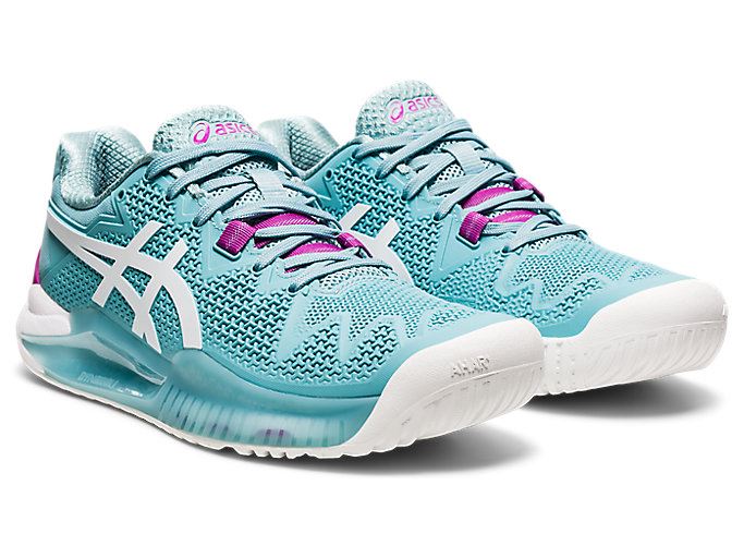 Asics GEL-RESOLUTION 8 (D) Ženske Tenisice Plave Bijele | TOBM1342