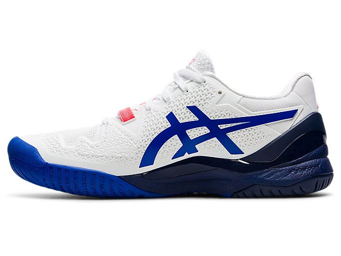 Asics GEL-RESOLUTION 8 (D) Ženske Tenisice Bijele Plave | WKEX8579