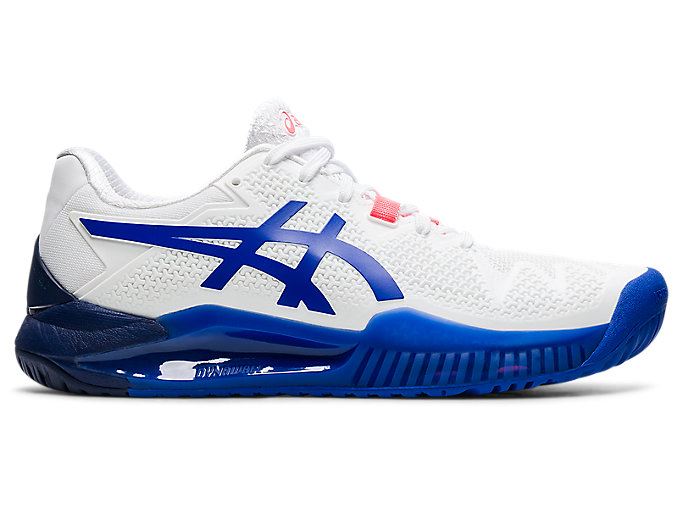 Asics GEL-RESOLUTION 8 (D) Ženske Tenisice Bijele Plave | WKEX8579