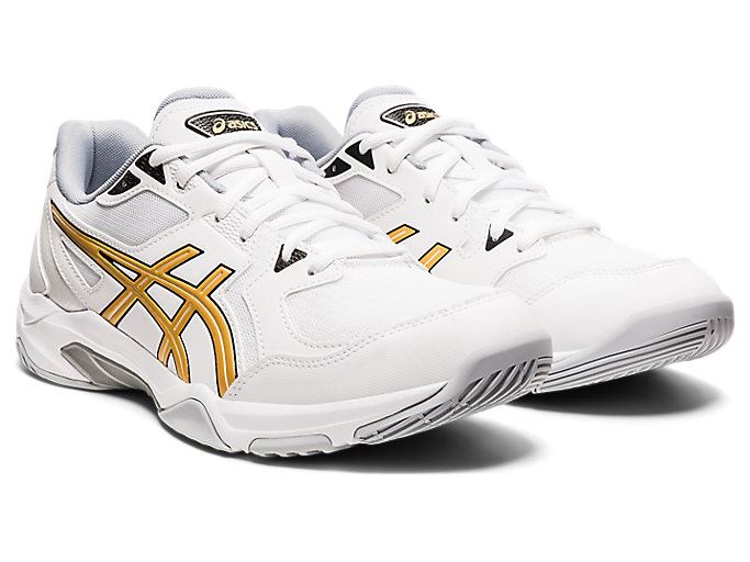 Asics GEL-ROCKET 10 Muške Tenisice Za Odbojku Bijele Zlatne | FSRC6679