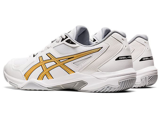 Asics GEL-ROCKET 10 Muške Tenisice Za Odbojku Bijele Zlatne | FSRC6679