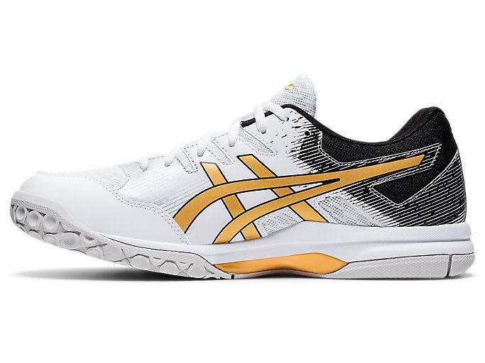 Asics GEL-ROCKET 9 Muške Tenisice Za Odbojku Bijele Zlatne | PKVQ4510