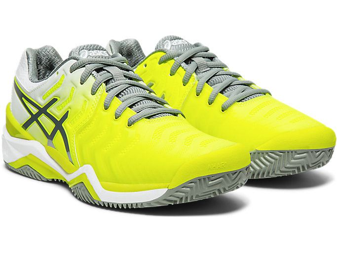 Asics GEL-Resolution 7 Clay Court Ženske Tenisice Žute Sive | KWOS4901