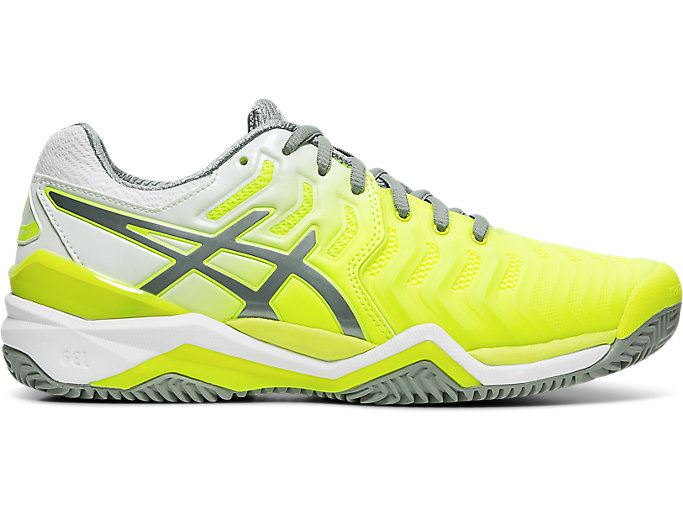 Asics GEL-Resolution 7 Clay Court Ženske Tenisice Žute Sive | KWOS4901