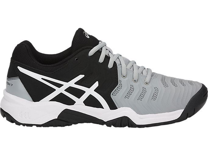 Asics GEL-Resolution 7 GS Dječje Tenisice Sive Crne Bijele | GRAW3468