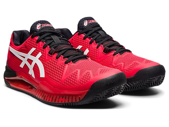 Asics GEL-Resolution 8 Clay Muške Tenisice Crvene Bijele | GEAU6103