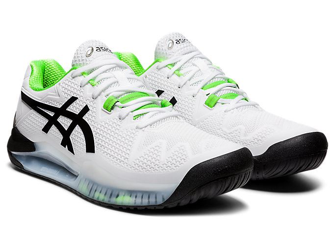 Asics GEL-Resolution 8 Muške Tenisice Bijele Zelene | ROSH9291