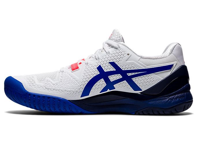 Asics GEL-Resolution 8 Ženske Tenisice Bijele Plave | RGUZ7911