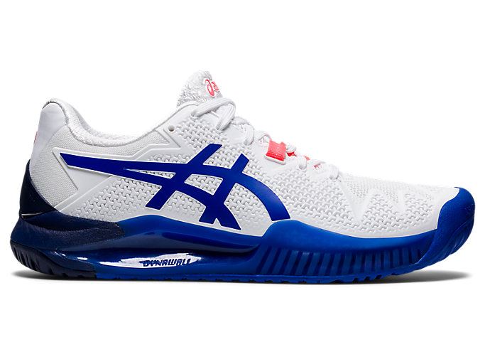 Asics GEL-Resolution 8 Ženske Tenisice Bijele Plave | RGUZ7911