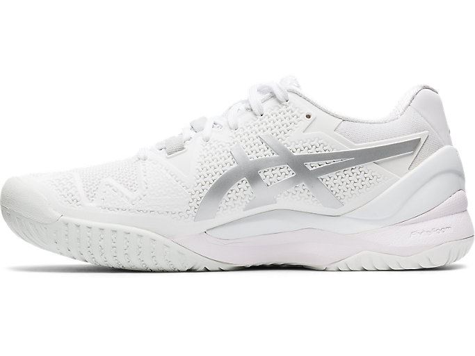 Asics GEL-Resolution 8 Ženske Tenisice Bijele Srebrne | YUKA5176