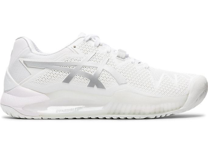 Asics GEL-Resolution 8 Ženske Tenisice Bijele Srebrne | YUKA5176