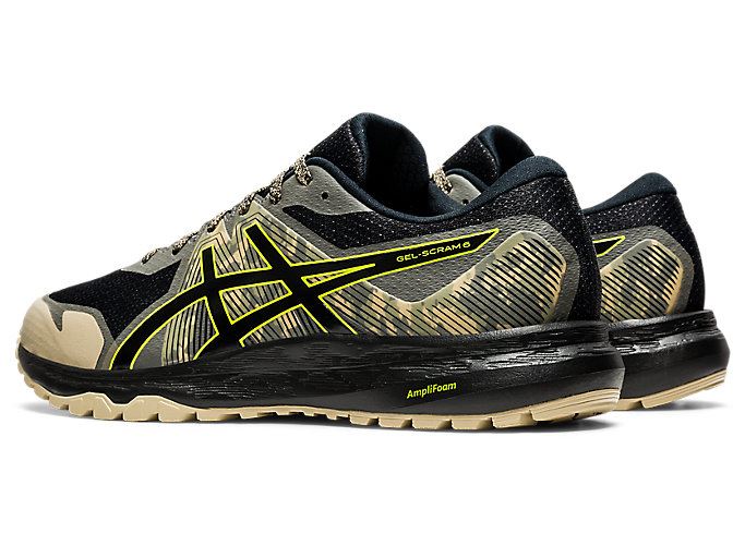 Asics GEL-SCRAM 6 Muške Tenisice Za Trčanje Crne Svijetlo Zelene | CBOH6366