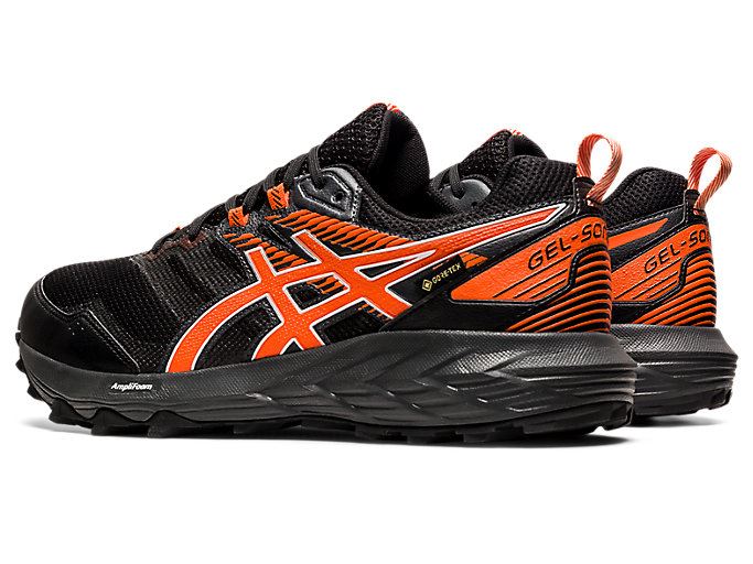 Asics GEL-SONOMA 6 G-TX Muške Tenisice Za Trčanje Crne Zlatne Narančaste | ZRIO3372