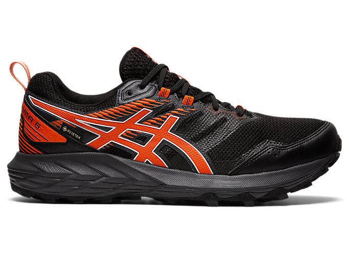 Asics GEL-SONOMA 6 G-TX Muške Tenisice Za Trčanje Crne Zlatne Narančaste | ZRIO3372