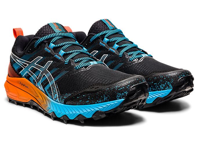 Asics GEL-TRABUCO 9 Muške Tenisice Za Trčanje Crne Bijele | WADG6586