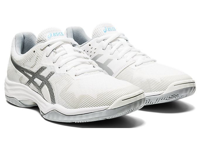 Asics GEL-Tactic 2 Ženske Tenisice Za Odbojku Bijele Svijetlo Tirkizne | UCTD9759