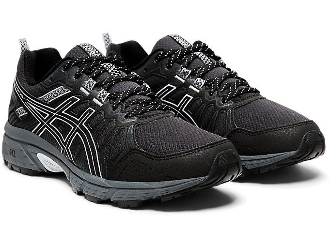 Asics GEL-VENTURE 7 (D) Ženske Tenisice Za Trčanje Crne Sive | XVHN3389