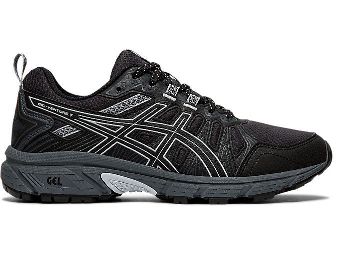 Asics GEL-VENTURE 7 (D) Ženske Tenisice Za Trčanje Crne Sive | XVHN3389