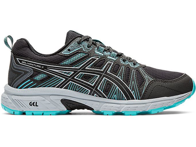 Asics GEL-VENTURE 7 Ženske Tenisice Za Trčanje Tamno Sive Crne | RKWP5106