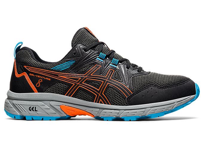 Asics GEL-VENTURE 8 Muške Tenisice Za Trčanje Crne Zlatne Narančaste | CIJX1268