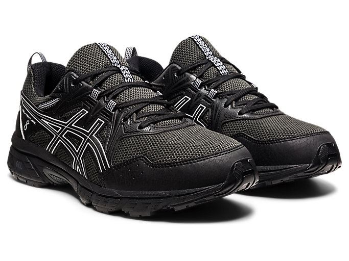 Asics GEL-VENTURE 8 Muške Tenisice Za Trčanje Crne Bijele | QIAO5992