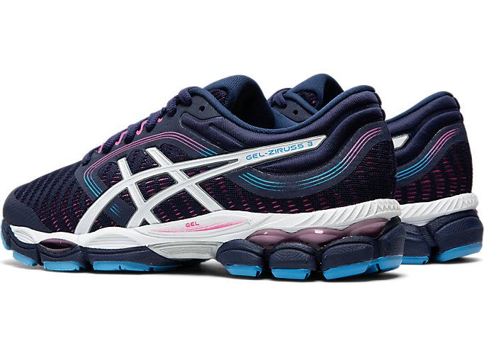 Asics GEL-ZIRUSS 3 Ženske Tenisice Tamnoplave Bijele | PJRF3236