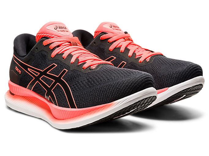 Asics GLIDERIDE Muške Tenisice Crne Narančaste Crvene | XQRH7797