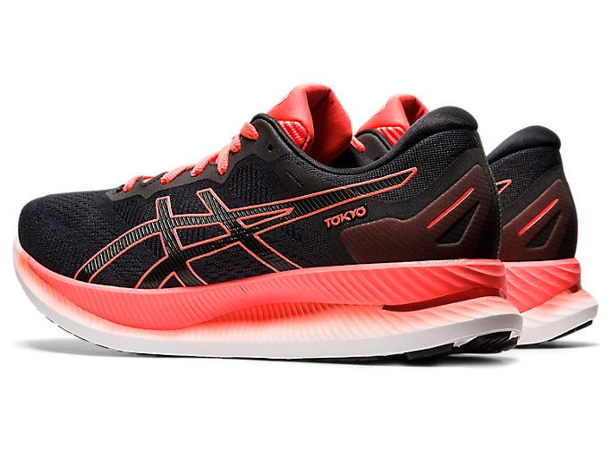 Asics GLIDERIDE Muške Tenisice Crne Narančaste Crvene | XQRH7797