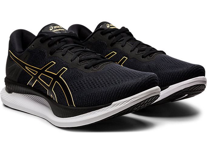 Asics GLIDERIDE Muške Tenisice Crne Zlatne | JWDW8382