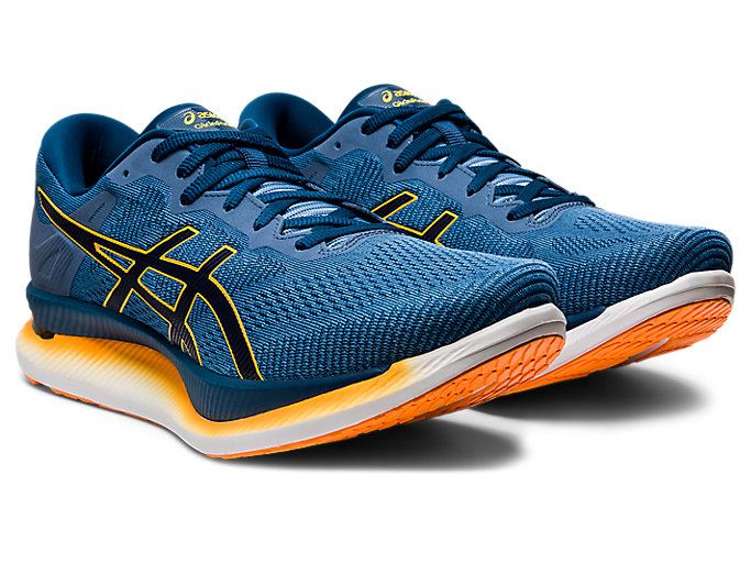 Asics GLIDERIDE Muške Tenisice Sive Plave | GAHU8029